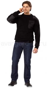 Джемпер офицерский черный цена